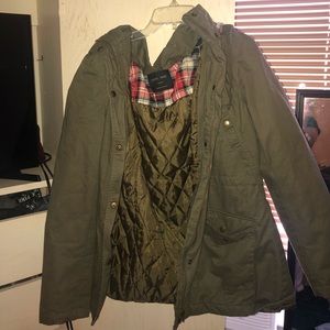 olive green jacket
